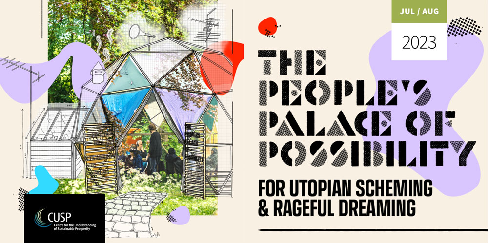 The People's Palace of Possibility is an outdoor installation, co-developed by CUSP researcher Dr Malaika Cunningham, and it's coming to Caithness this Summer. At Lyth Arts Centre it will host a disobedient choir, utopian illustrations, films, potlucks and ceilidhs.