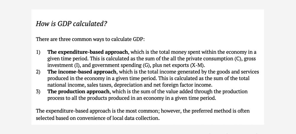 Box 1 | Source: Lacey, D., 2000. UK regional gross domestic product (GDP): methodological guide. Economic Trends, 565.