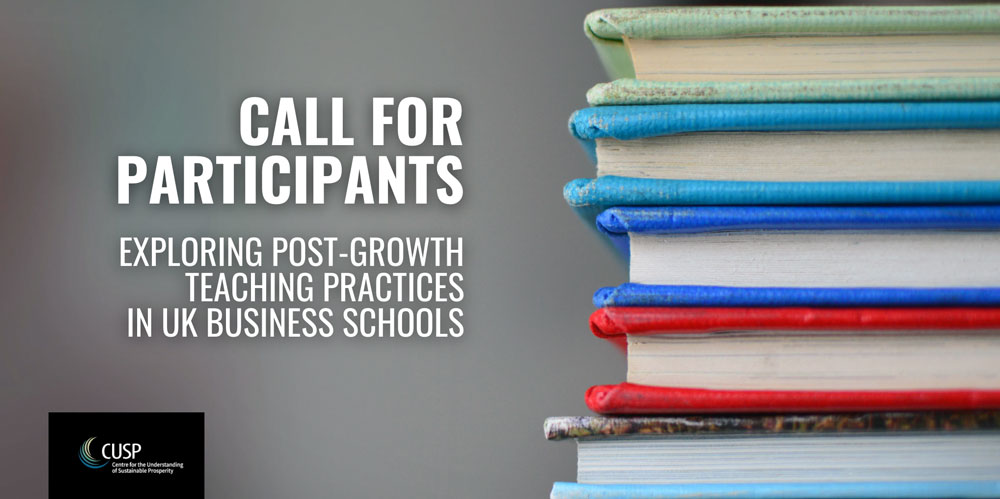 Call for participants | Exploring post-growth teaching practices in UK business schools