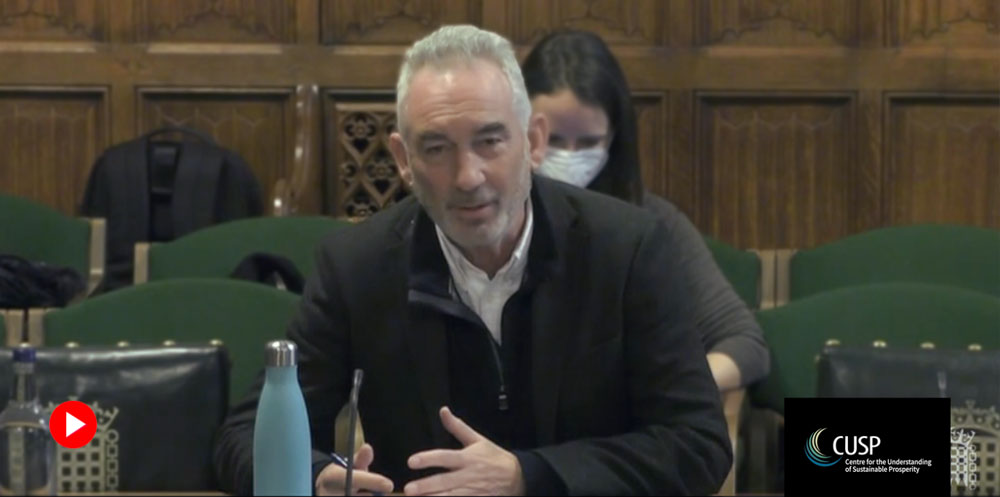 Aligning the UK’s economic goals with environmental sustainability—EAC evidence session with Tim Jackson