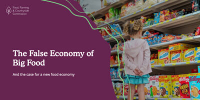 The False Economy of Big Food. And the case for a new food economy | FFCC Report by Tim Jackson